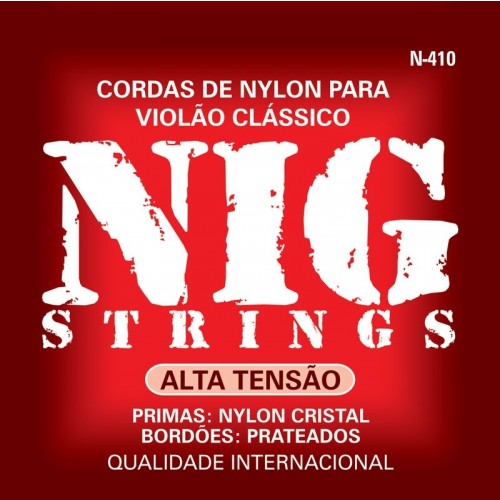 Encordoamento Nig N410 Tensão Alta Para Violão Nylon 